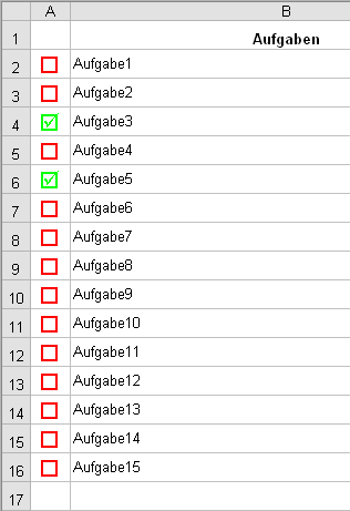 Excel Checkliste Zum Abhaken Von Aufgaben